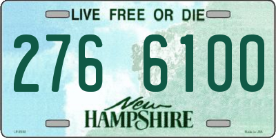 NH license plate 2766100