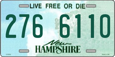 NH license plate 2766110