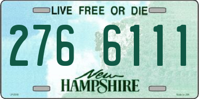 NH license plate 2766111