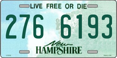 NH license plate 2766193