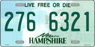 NH license plate 2766321
