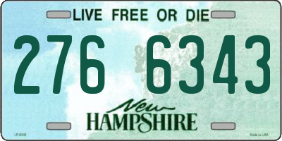NH license plate 2766343
