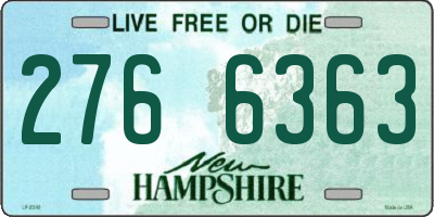 NH license plate 2766363