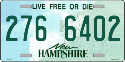 NH license plate 2766402