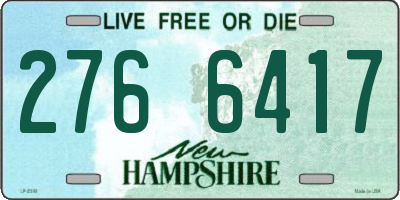 NH license plate 2766417