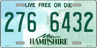 NH license plate 2766432