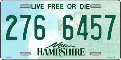 NH license plate 2766457