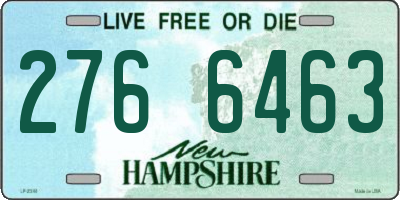 NH license plate 2766463