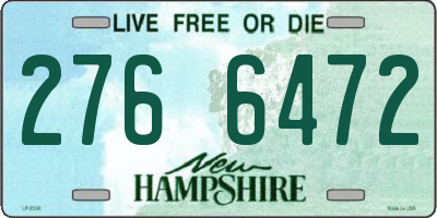 NH license plate 2766472