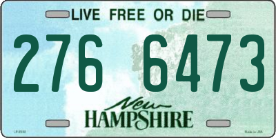 NH license plate 2766473
