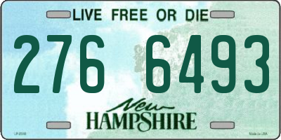 NH license plate 2766493