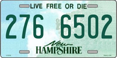 NH license plate 2766502