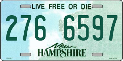 NH license plate 2766597