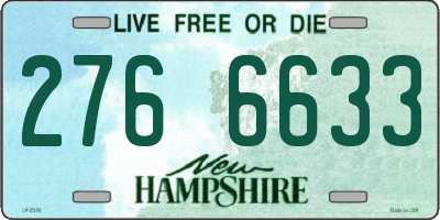 NH license plate 2766633