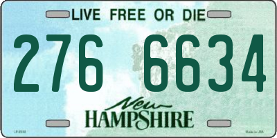 NH license plate 2766634