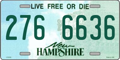 NH license plate 2766636