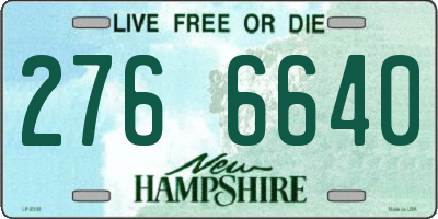 NH license plate 2766640