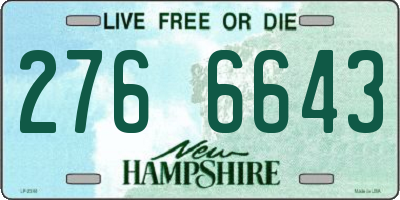 NH license plate 2766643