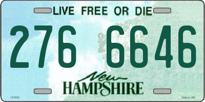 NH license plate 2766646