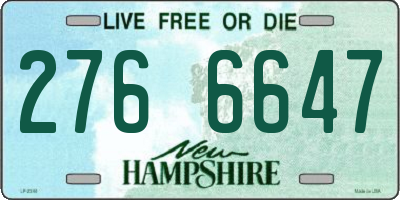 NH license plate 2766647