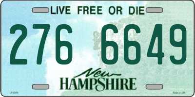 NH license plate 2766649