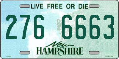 NH license plate 2766663