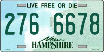 NH license plate 2766678