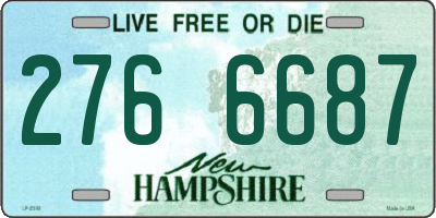 NH license plate 2766687