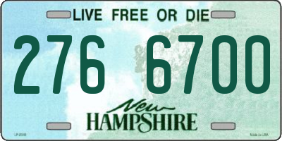 NH license plate 2766700