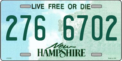 NH license plate 2766702