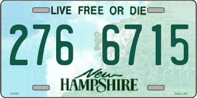 NH license plate 2766715