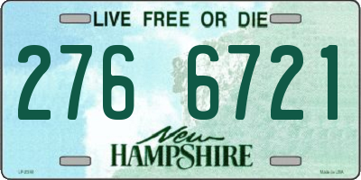 NH license plate 2766721