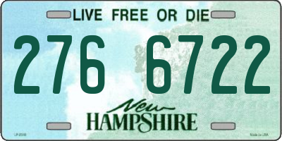 NH license plate 2766722