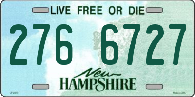 NH license plate 2766727