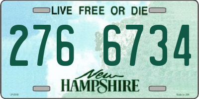 NH license plate 2766734