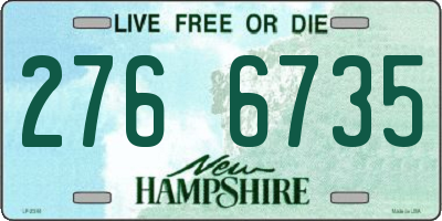NH license plate 2766735