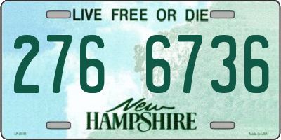 NH license plate 2766736