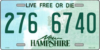 NH license plate 2766740