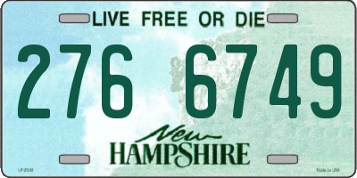 NH license plate 2766749