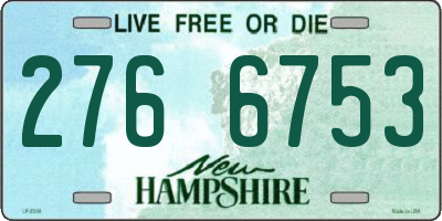 NH license plate 2766753