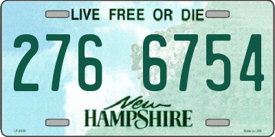NH license plate 2766754