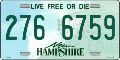 NH license plate 2766759
