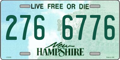 NH license plate 2766776