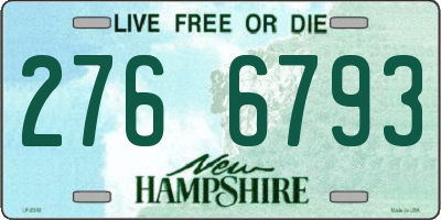 NH license plate 2766793