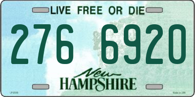 NH license plate 2766920