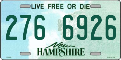 NH license plate 2766926