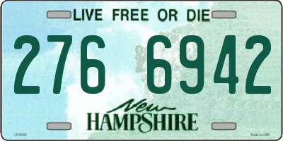 NH license plate 2766942
