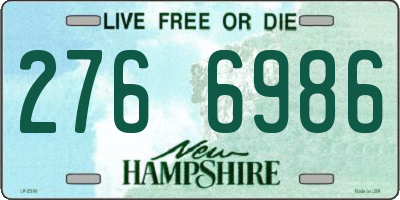 NH license plate 2766986