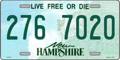 NH license plate 2767020