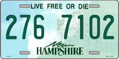 NH license plate 2767102